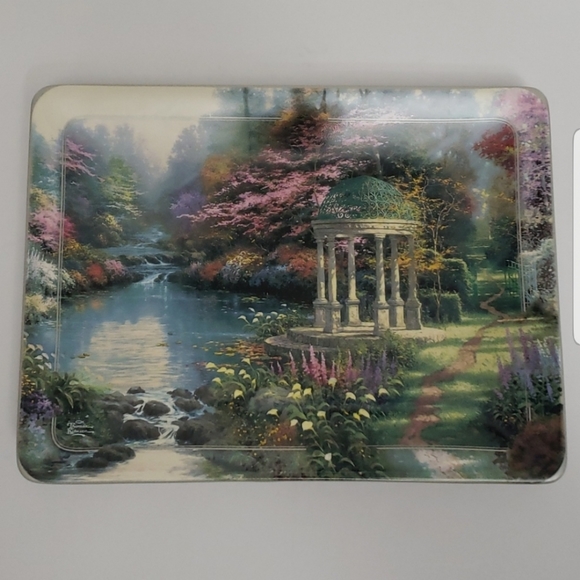 The Garden Of Prayer by Thomas Kinkade Collector's Plate Nature's Retrea…